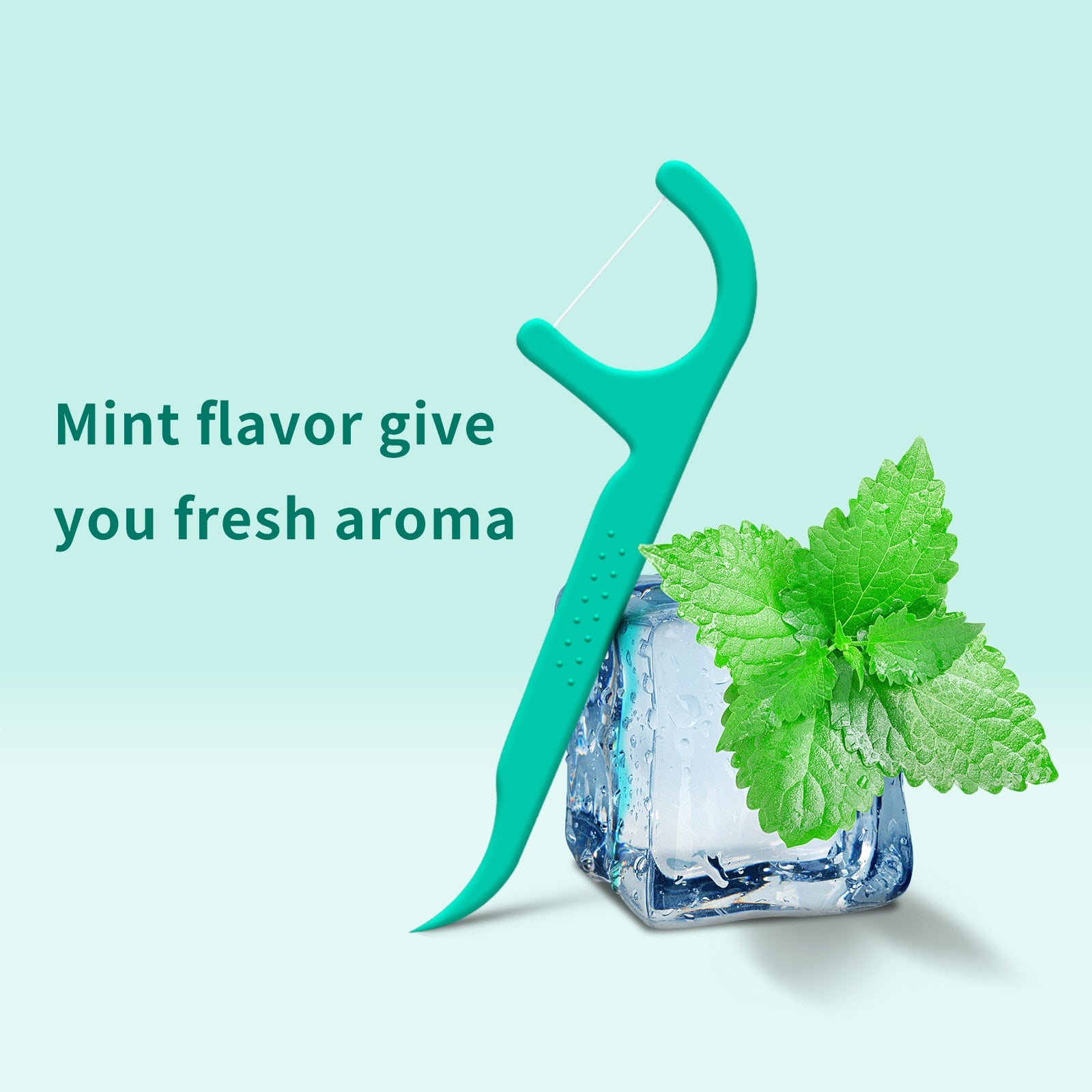 600pcs Mint Flavor Dental Floss Toothpicks