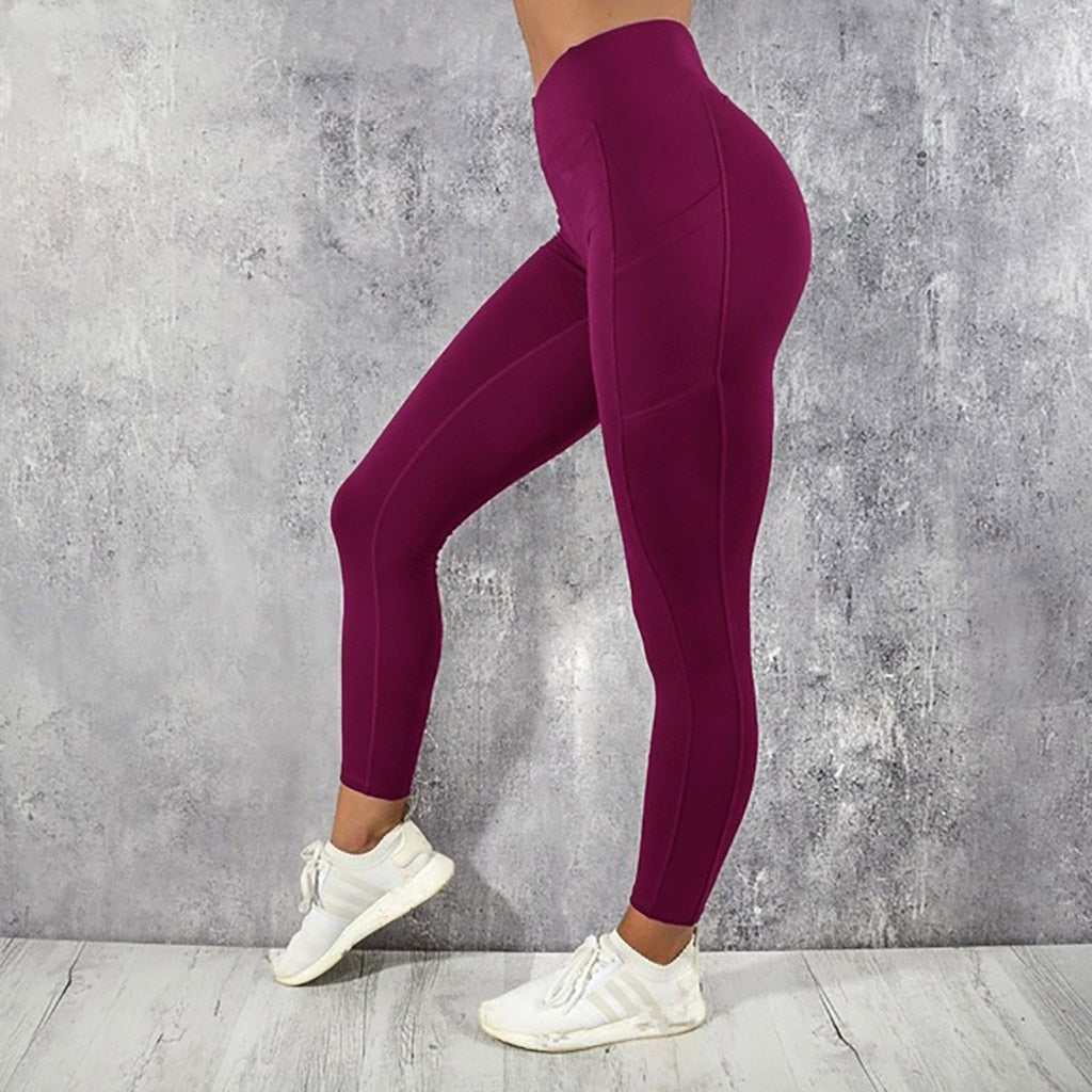 Unleash Your Workout Potential with our High-Waisted Side Pocket Leggings