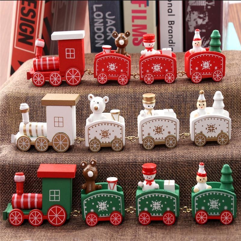 Christmas Mini Wooden Train - dilutee.com