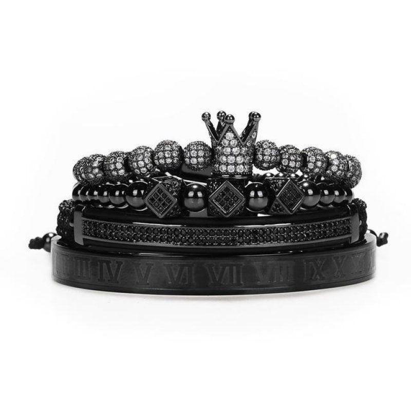 Empire Bracelet Set with Roman Bangle - dilutee.com