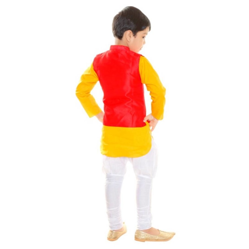 Kids Stylish Ethnic Wear - Modi Jacket, Kurta & Pyjama