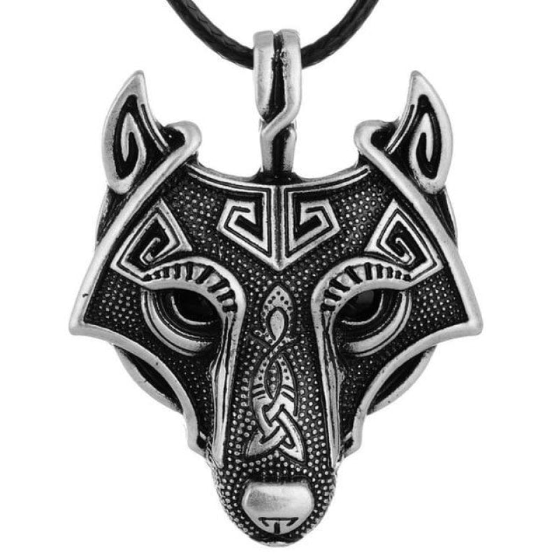Norse Wolf Head Necklace