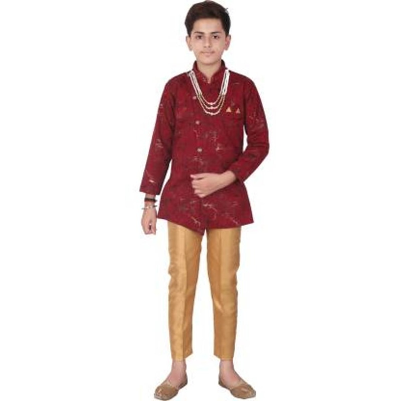 Qtsy Printed Sherwani