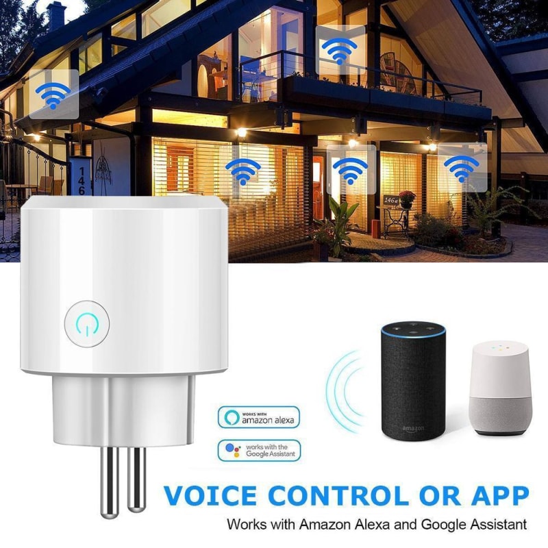 Smart Home Plug (Alexa & Google Assist Compatible)