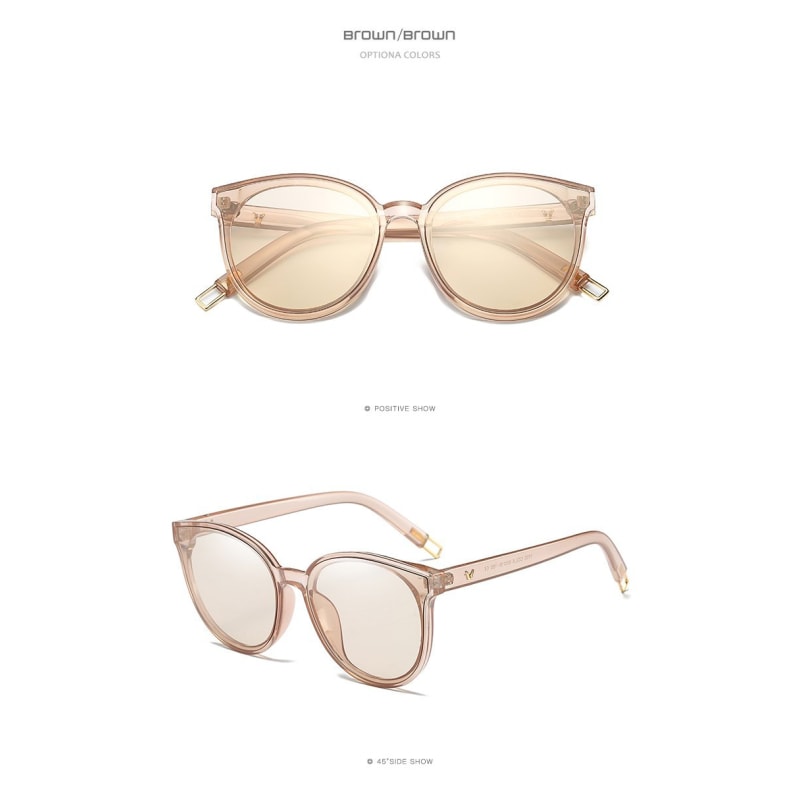 Fashion Women Luxury Cat Eye Sunglasses Elegant Oversized Sunglasses Uv400 - Dilutee.com