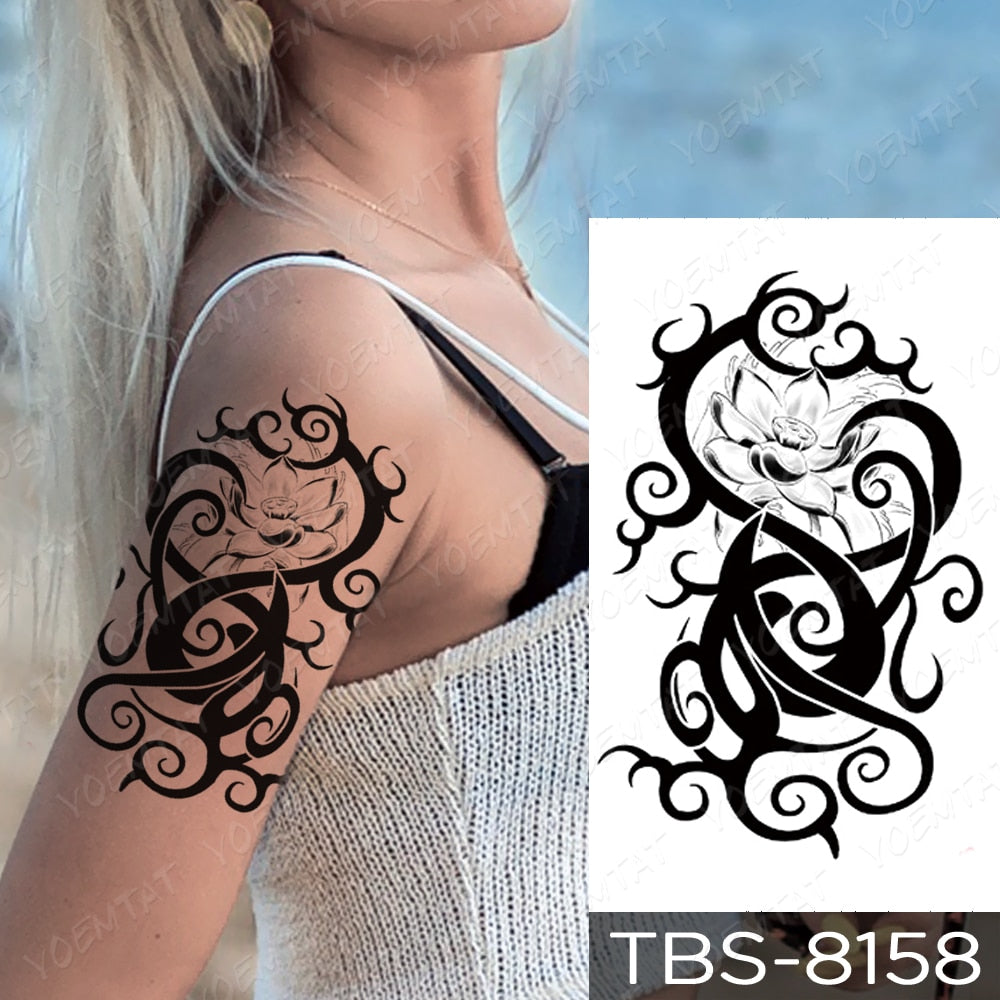 Extra Large Waterproof Temporary Tattoos 8 Sheets Full Arm Fake Tattoos and  8 Sheets Half Arm Tattoo Stickers for Men and Women - Etsy Singapore
