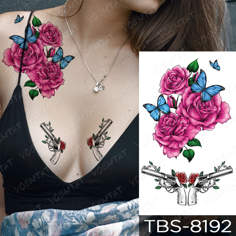 Amazon.com : CUTELIILI Spring Temporary Tattoo Flowers for Women & Girls 15  Sheets,Sleeve Tattoo Stickers,Waterproof Fake Tattoo That Look Real and  Last Long Chriatmas Gift : Beauty & Personal Care
