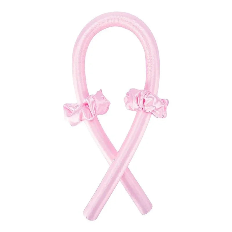 Heatless Curling Rod Set, Satin Overnight Hair Curlers Headband with Scrunchies, Clip & Sleep Cap