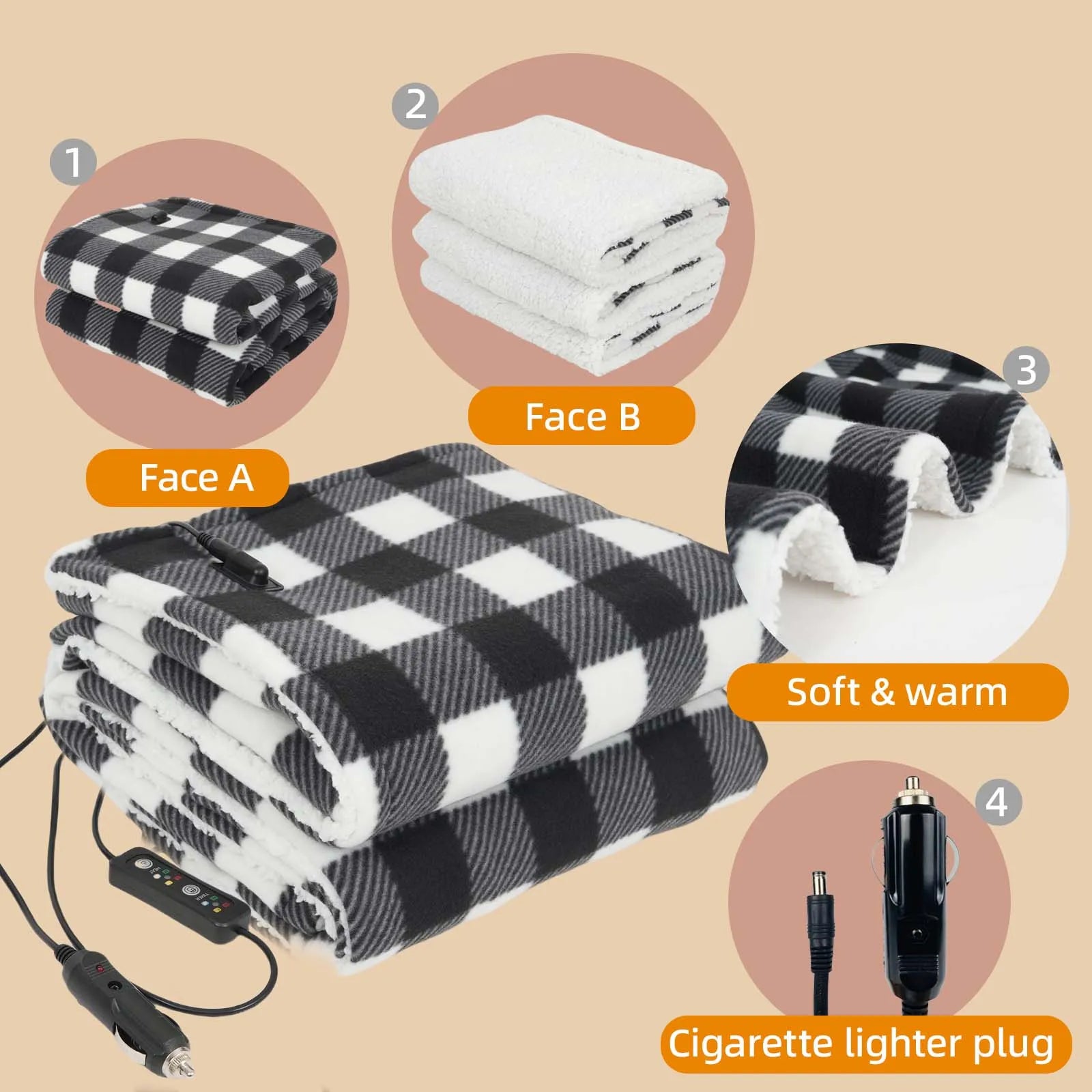 Electric Heated Car Blanket