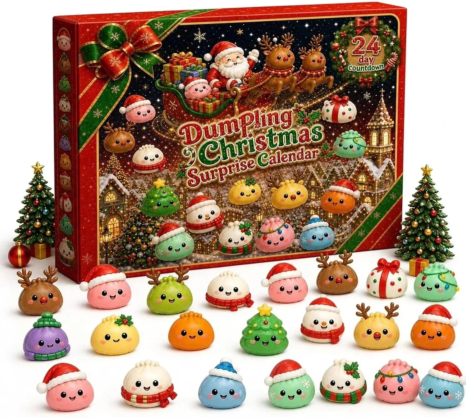 Squishy Advent Calendar 2026 – 24 Days of Fidget Toy Surprises, Christmas Countdown for Kids