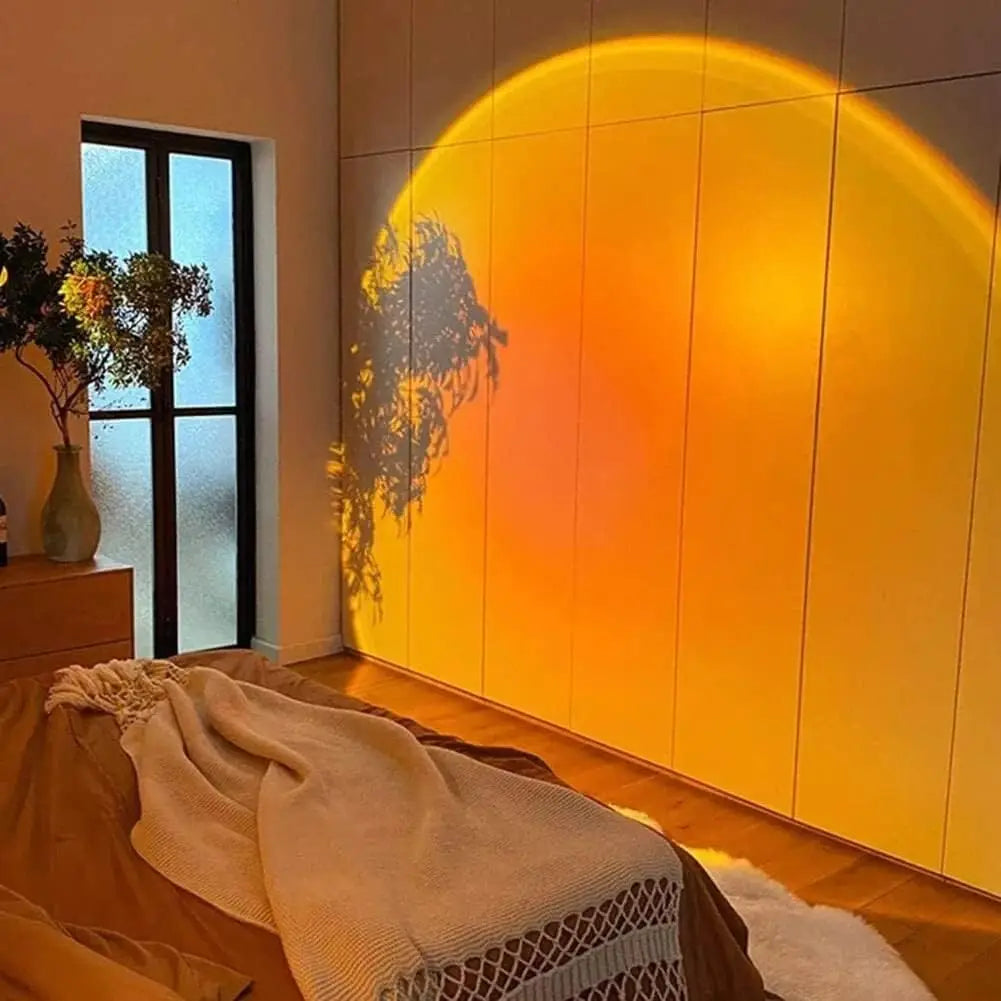 Sunset Projection Lamp – Golden-Hour Glow Mood Light