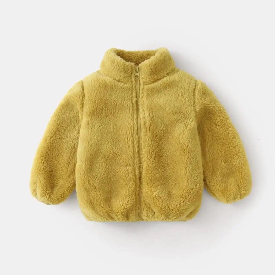 Kids Plush Fleece Winter Coat – Warm Cozy Jacket for Baby Girls & Boys
