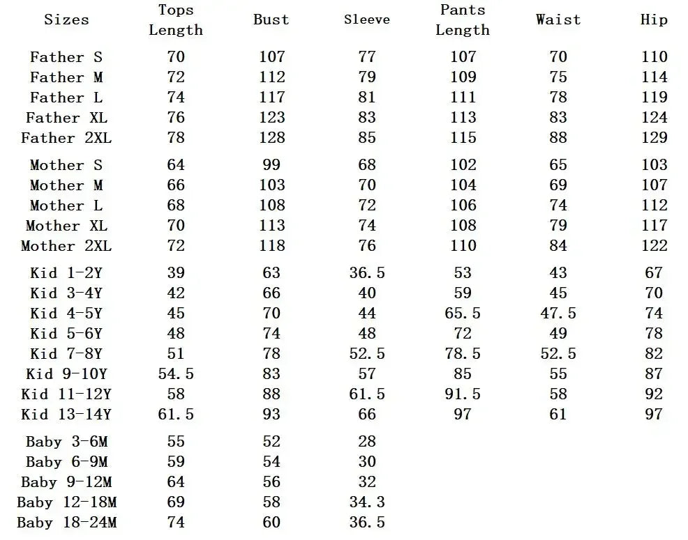 Family Matching Pajamas Set