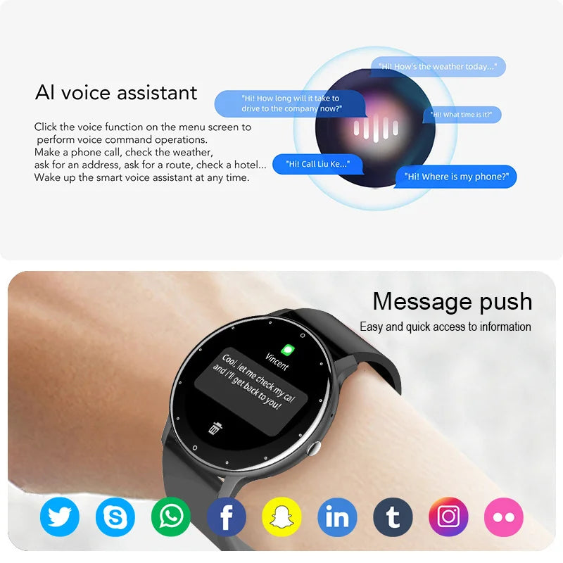 Unisex Waterproof Smart Watch