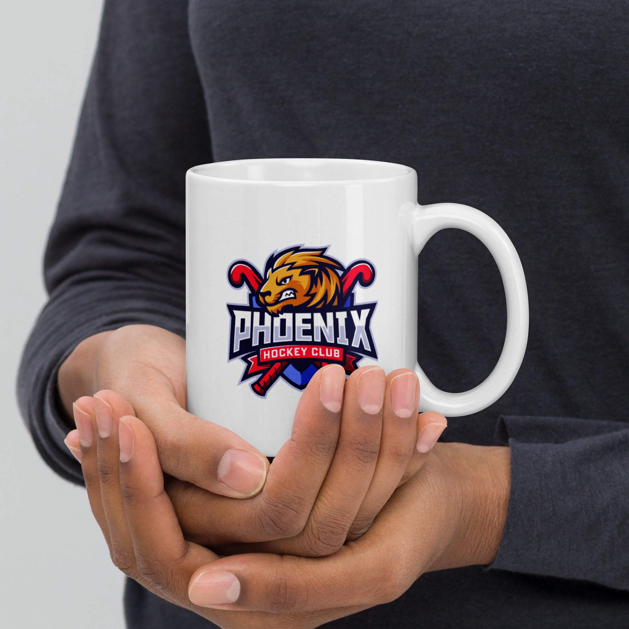 Phoenix Hockey Club White Glossy Mug