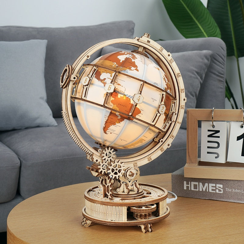Luminous 3d Puzzle Globe