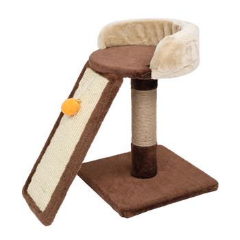 Cat Tree Tower with Scratching Board Ladder