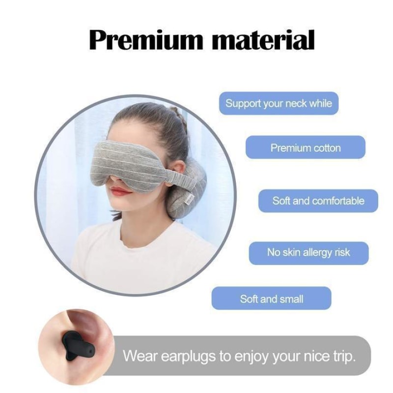 2 in 1 Travel Neck Pillow & Eye Mask - dilutee.com