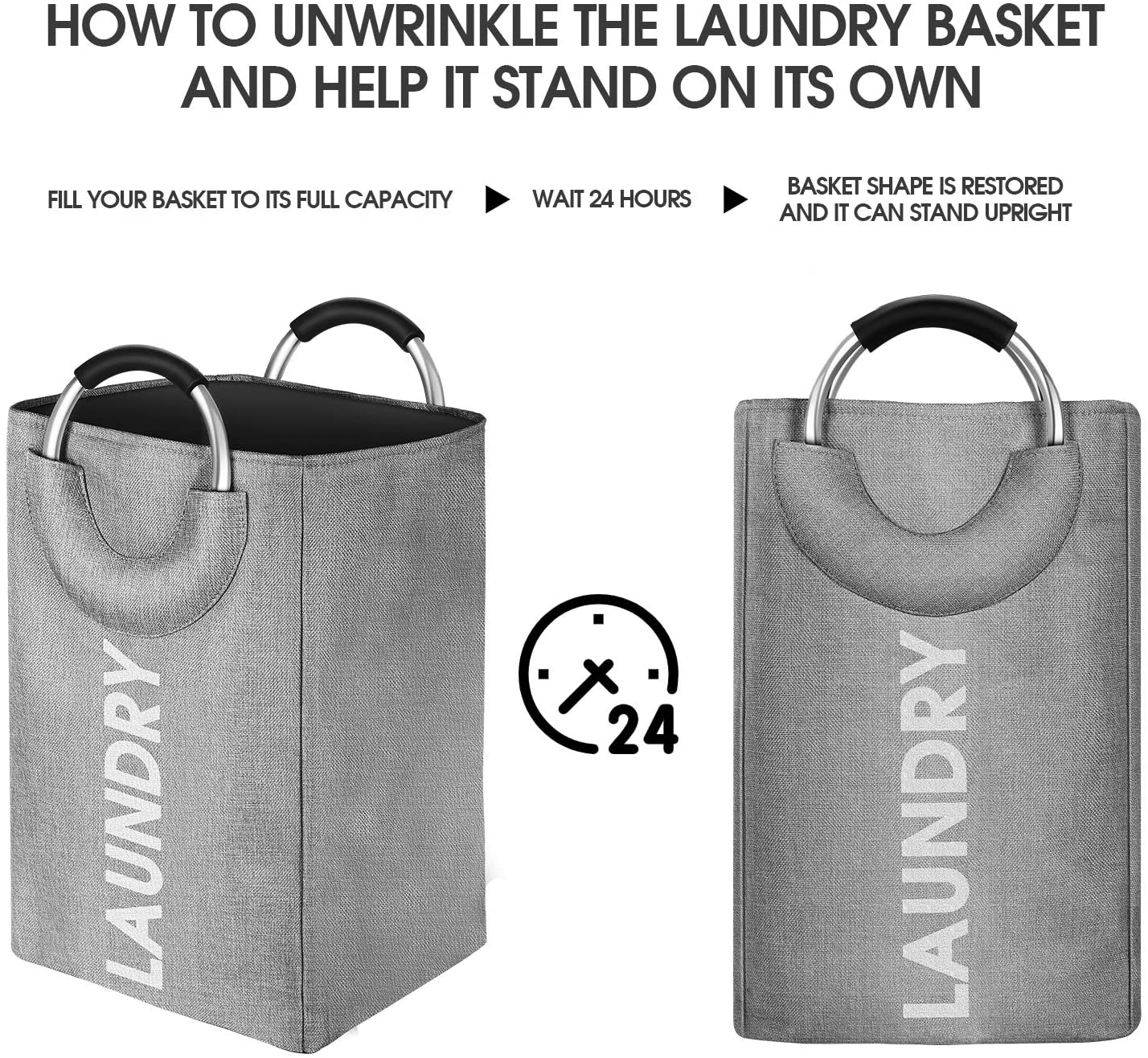 Foldable Laundry Bag: Store Linens, Clothes, Toys & More!