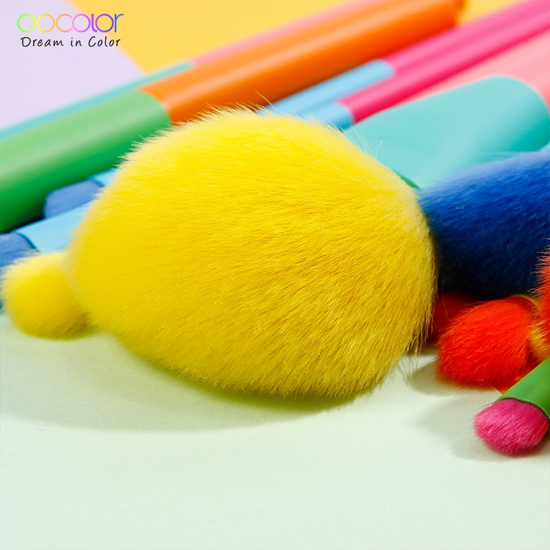 Rainbow Makeup Brush Set