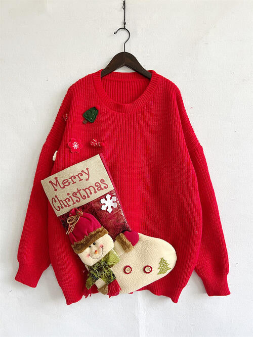 Christmas Element Long Sleeve Sweater