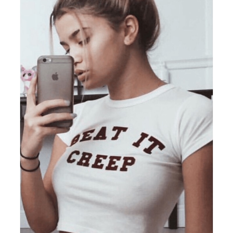 Beat It Creep Crop Top - dilutee.com