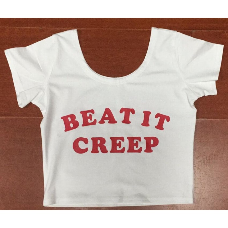 Beat It Creep Crop Top - dilutee.com