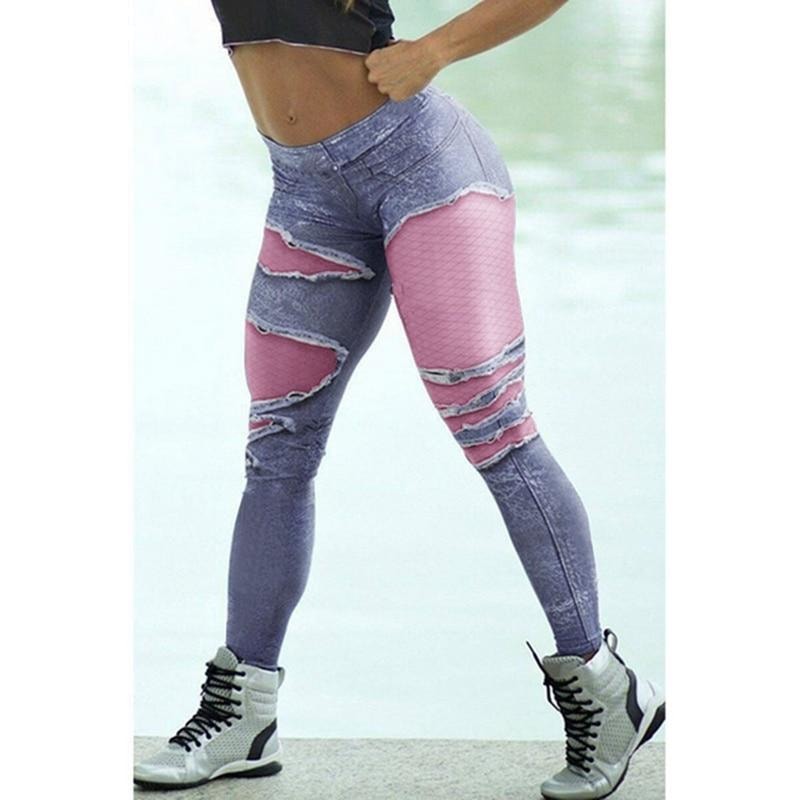 Breathable Realistic Jeans Leggings - dilutee.com