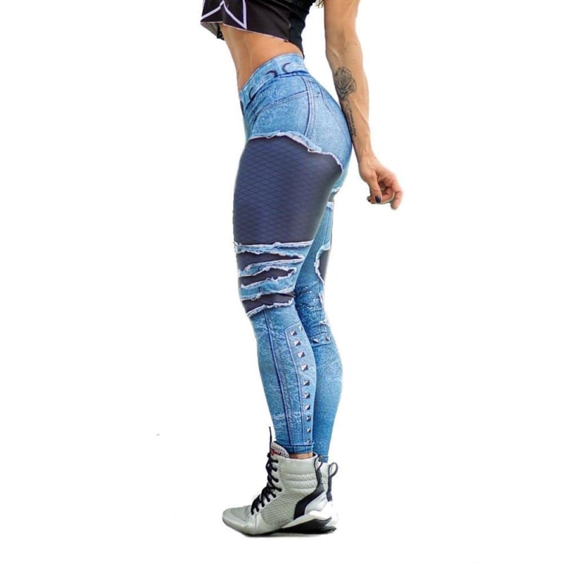 Breathable Realistic Jeans Leggings - dilutee.com