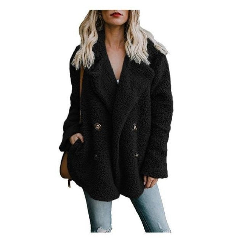Buttoned Casual Quilted Coat - dilutee.com