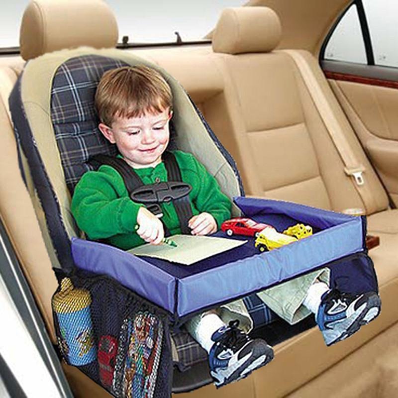 Child Safety Play Travel Lap Tray Waterproof Car Seat Snack Tray 