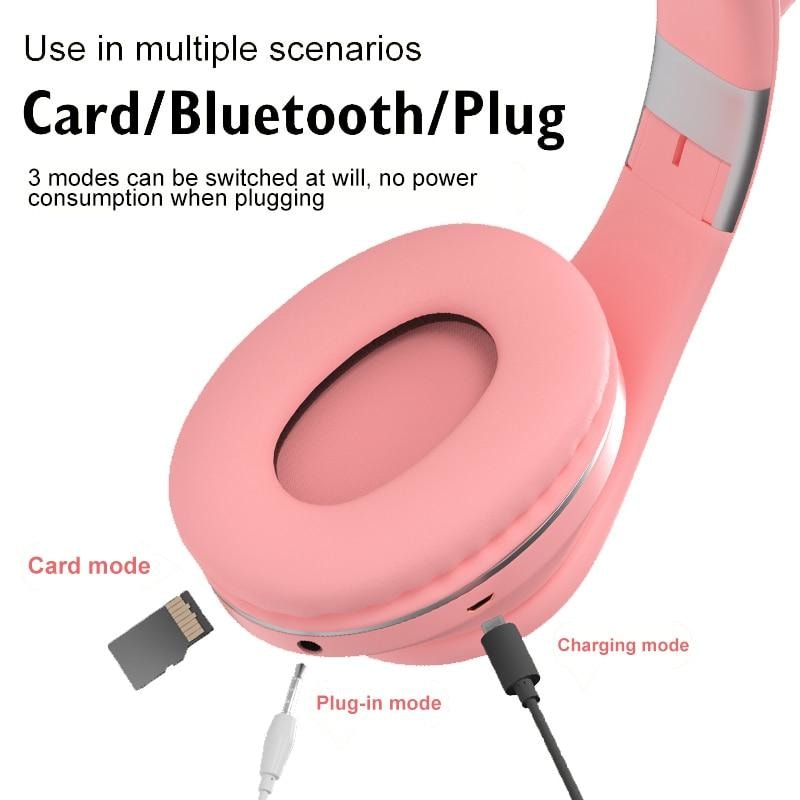 Cat Ears Bluetooth Headphone - dilutee.com