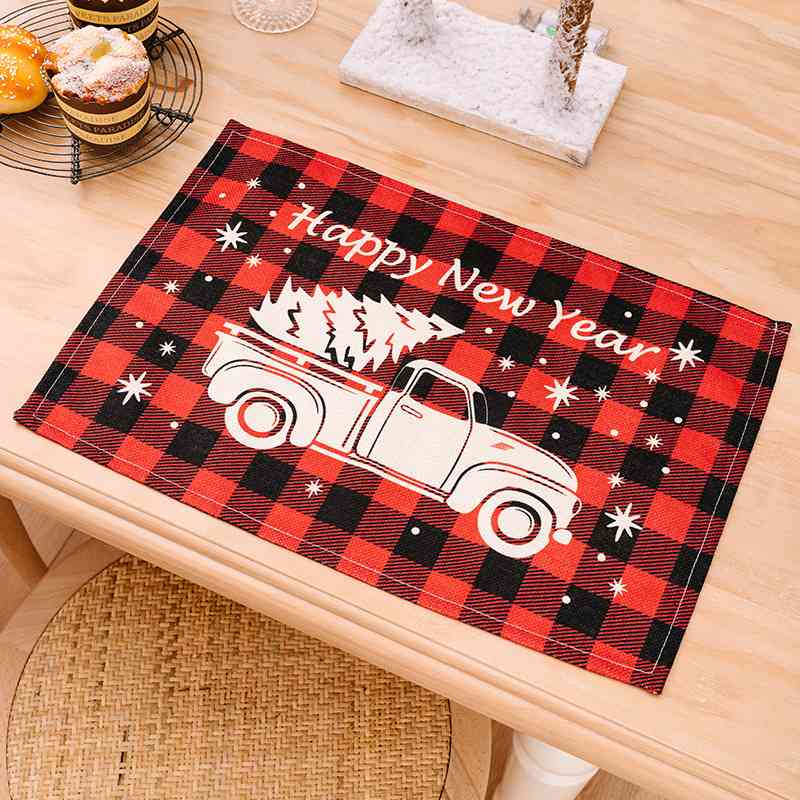 Assorted 2-Piece Plaid Placemats