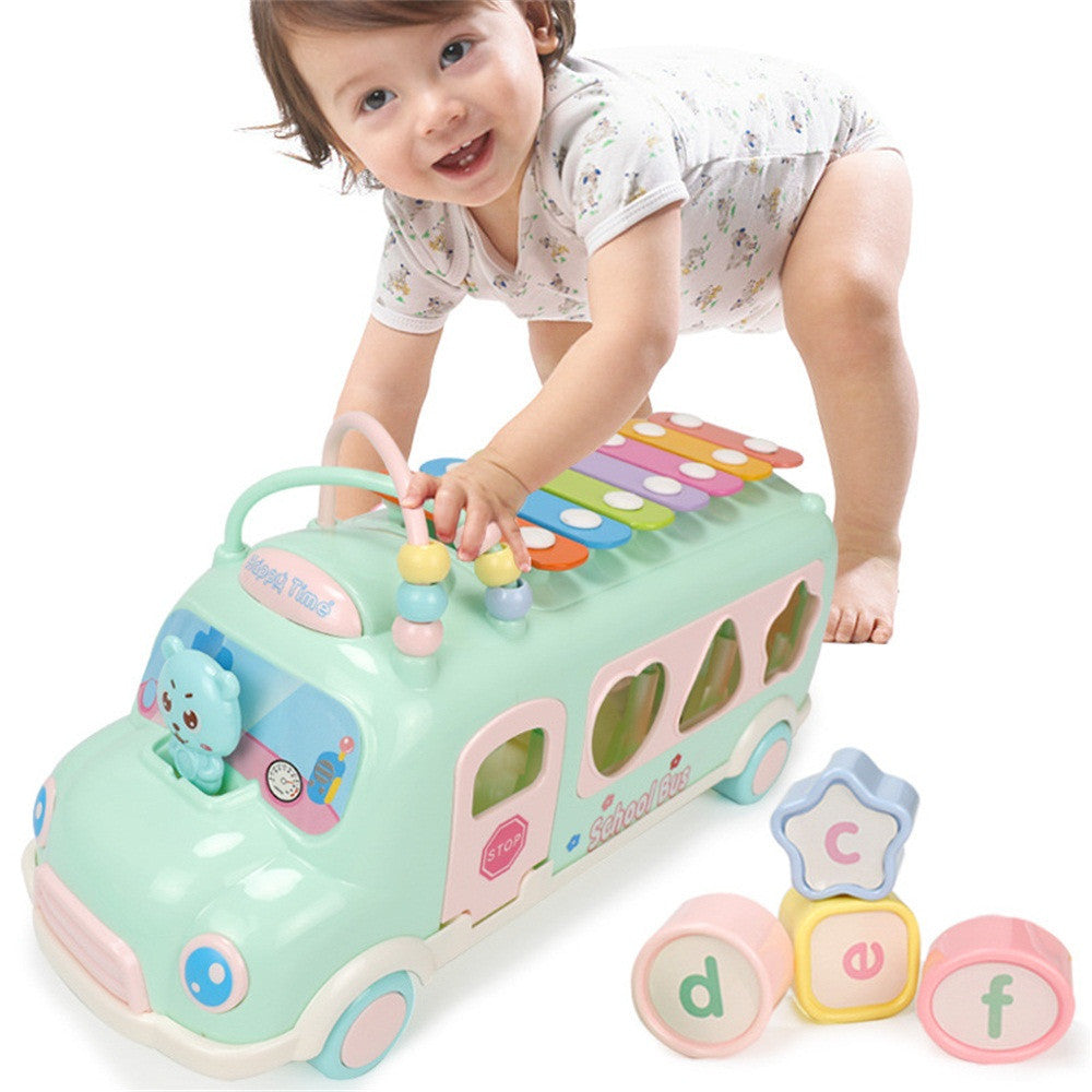 Rainbow Piano Car Toy