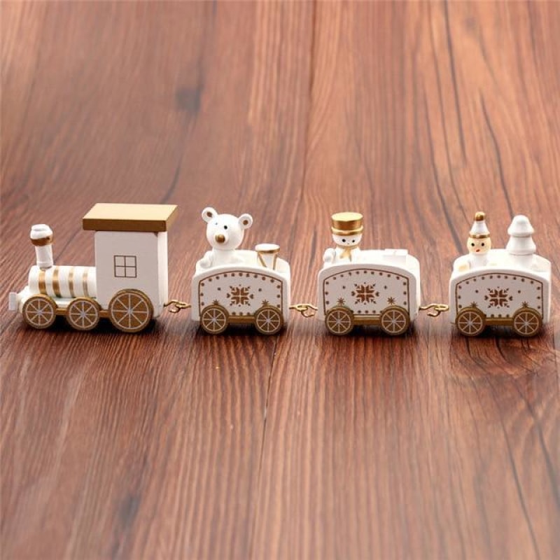 Christmas Mini Wooden Train - dilutee.com