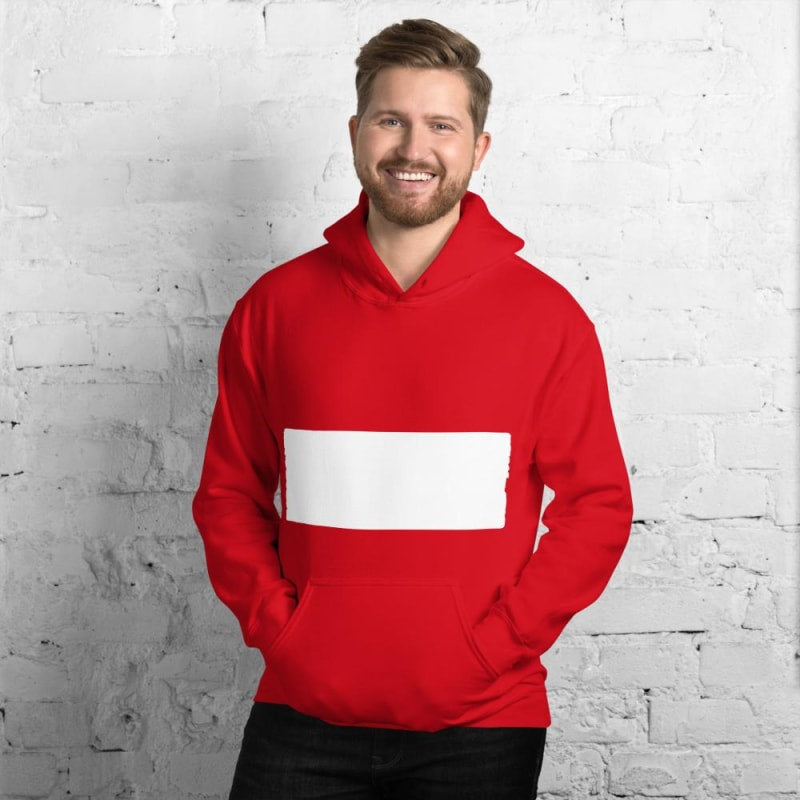 Classic Red and White Striped Long Sleeve Sweatshirt