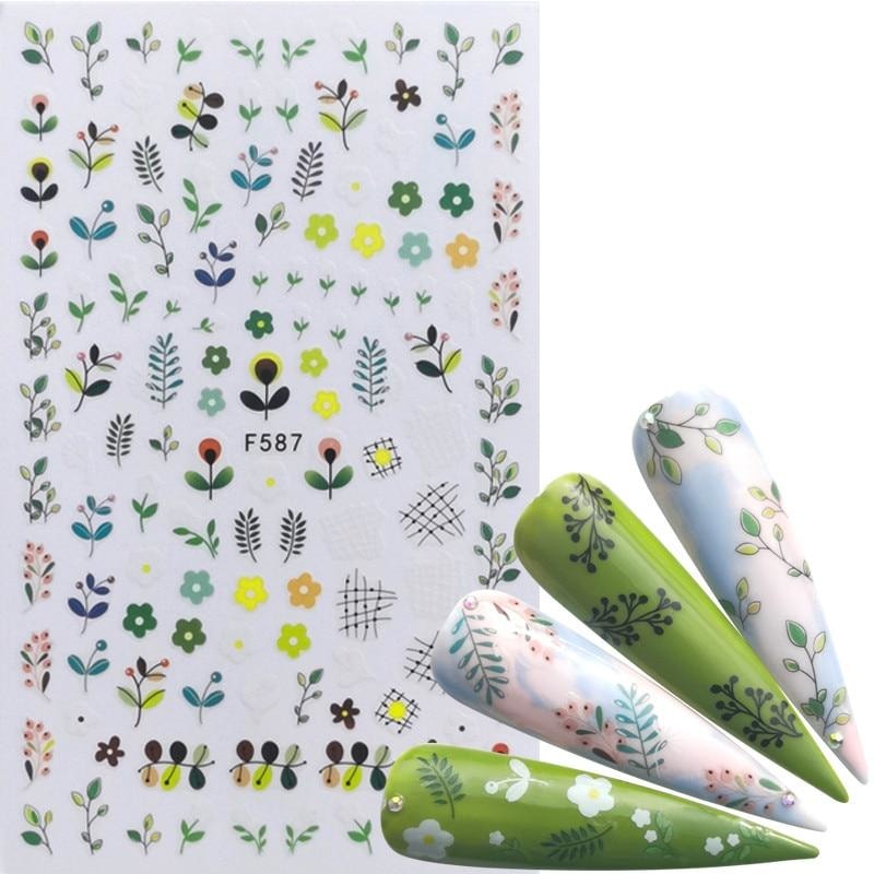 Comic Adhesive 3D Nail Sticker Foil - dilutee.com