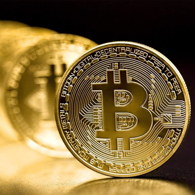Creative Gold Plated Bitcoin Collectible - dilutee.com