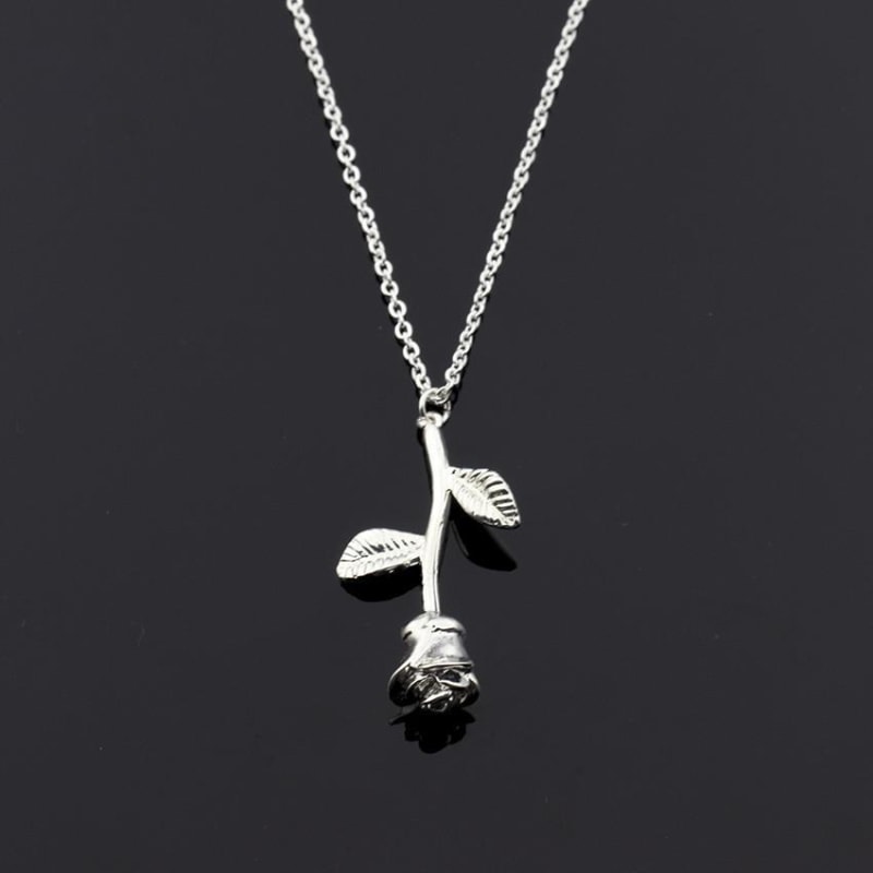 Fairytale Flower Rose Pendant Necklace For Women - Dilutee.com
