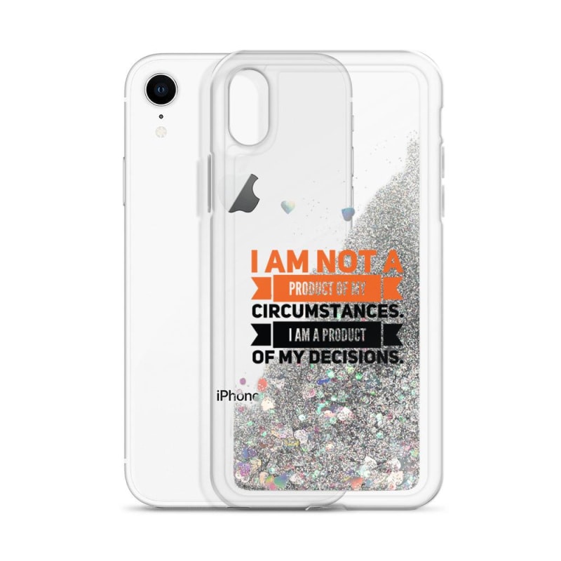 Liquid Glitter Phone Case With Motivational Quote - dilutee.com