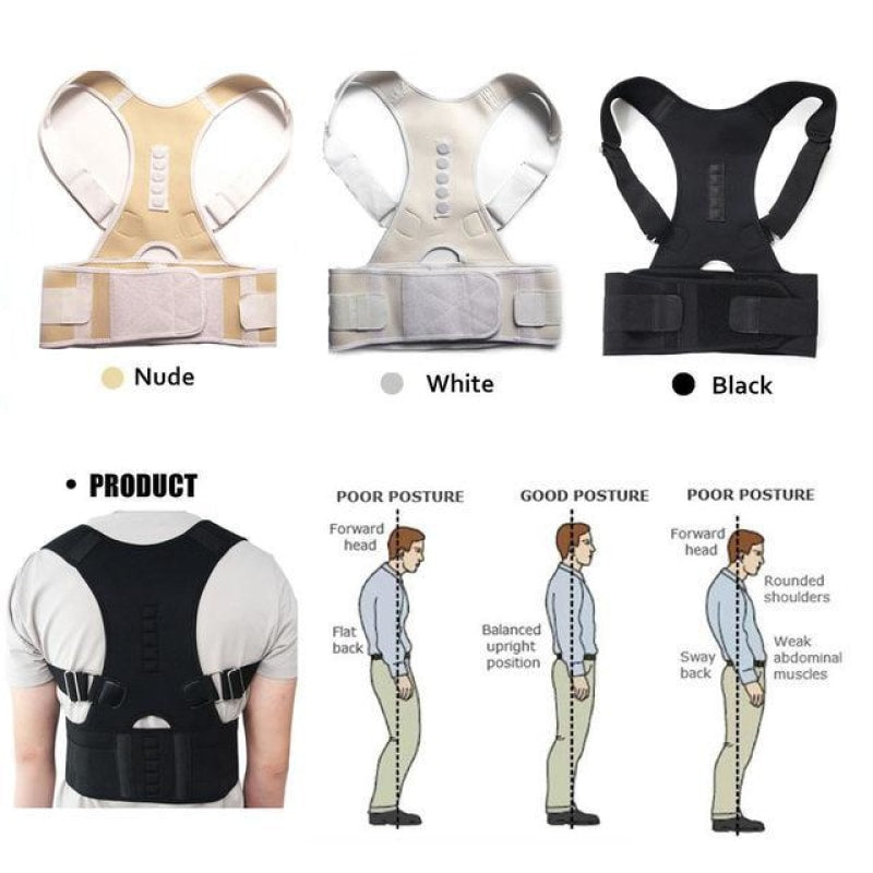Magnetic Posture Corrective Therapy Back Brace For Men & Women - Dilutee.com