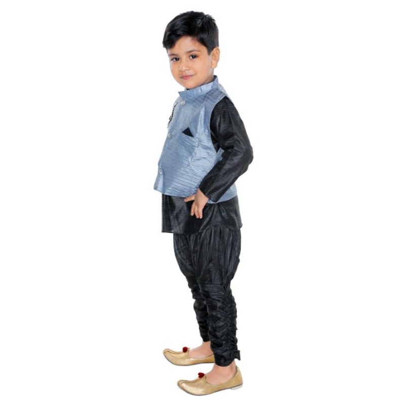 Modi Jacket, Kurta & Pyjama - Kids Stylish Ethnic Wear