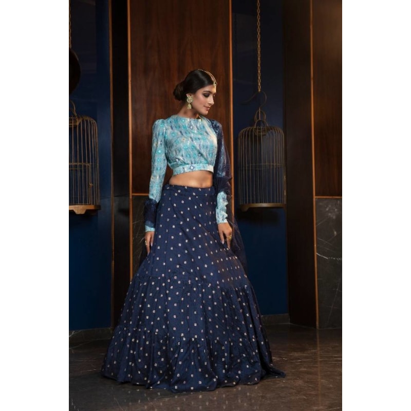 New Arrival Designer Exclusive Lahenga Choli For Women(semi-stiched)