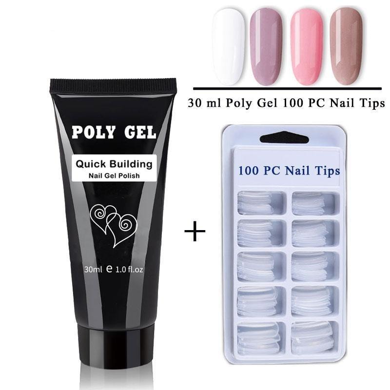 Amazon.com : Poly Gel Nail Kit Poly Gel Nail Gel Nail Thickening Solution Poly  Gel Nail Kits with Uv Light Starter Kit Poly Gel Nail Color Packs Poly Gel  Nail Kits Starter