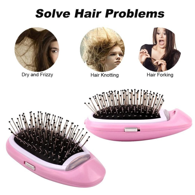 Portable Ionic Hair Comb Brush - dilutee.com
