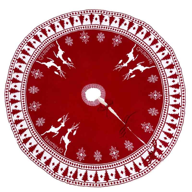 Red Christmas Tree Skirt - dilutee.com