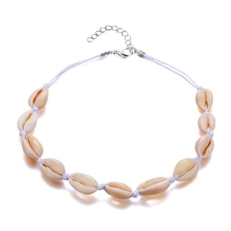 Seashell Choker Necklace - dilutee.com