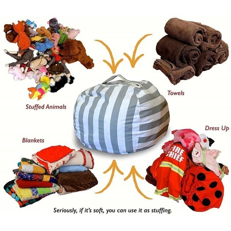 Stuffed Animal Storage Bean Bag Chair - dilutee.com