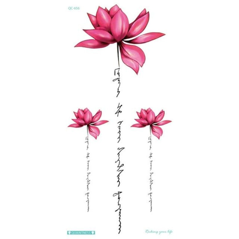 Waterproof Flower Temporary Tattoos - dilutee.com