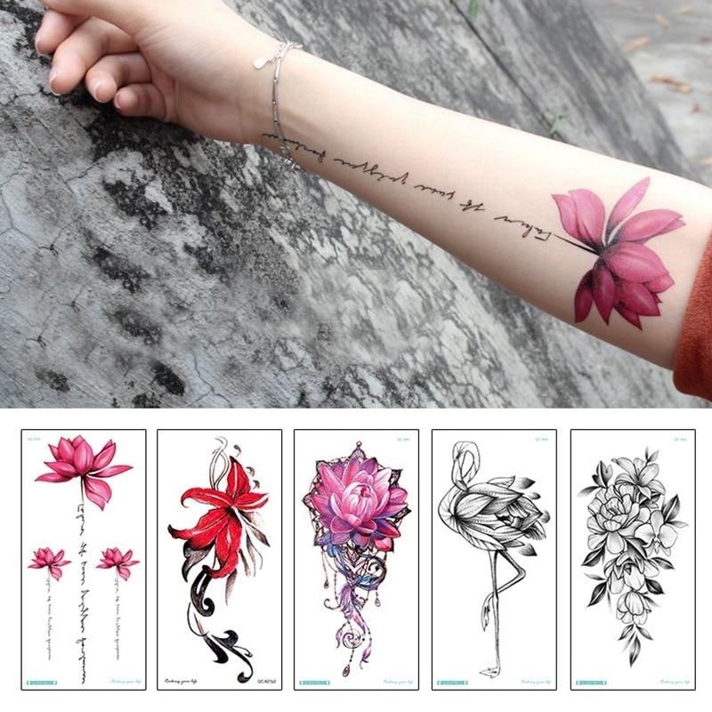 Waterproof Flower Temporary Tattoos